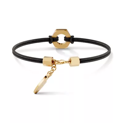 Hex Nut Leather Cord Bracelet by Off-White