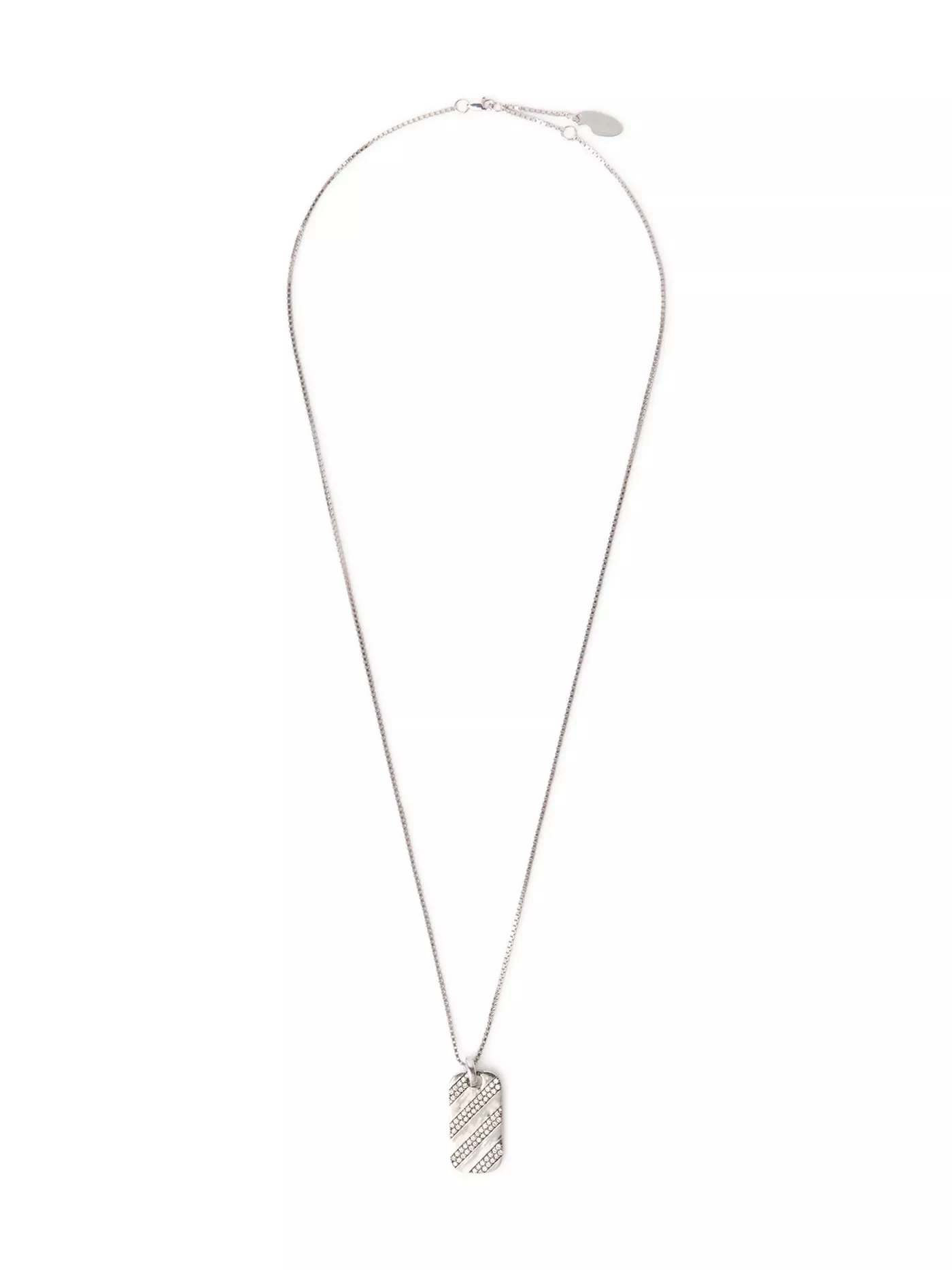 Shadow Stripe Lab Diamond Tag Necklace by Off-White
