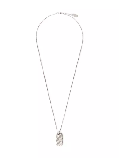 Shadow Stripe Lab Diamond Tag Necklace by Off-White