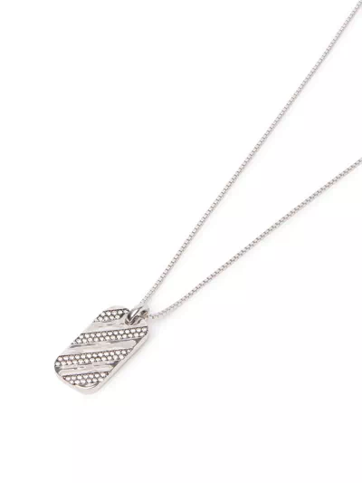 Shadow Stripe Lab Diamond Tag Necklace by Off-White