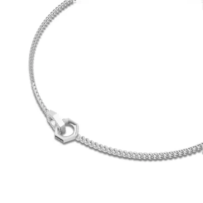 Interlocking Hex Nut Pavé Lab Diamond Necklace by Off-White