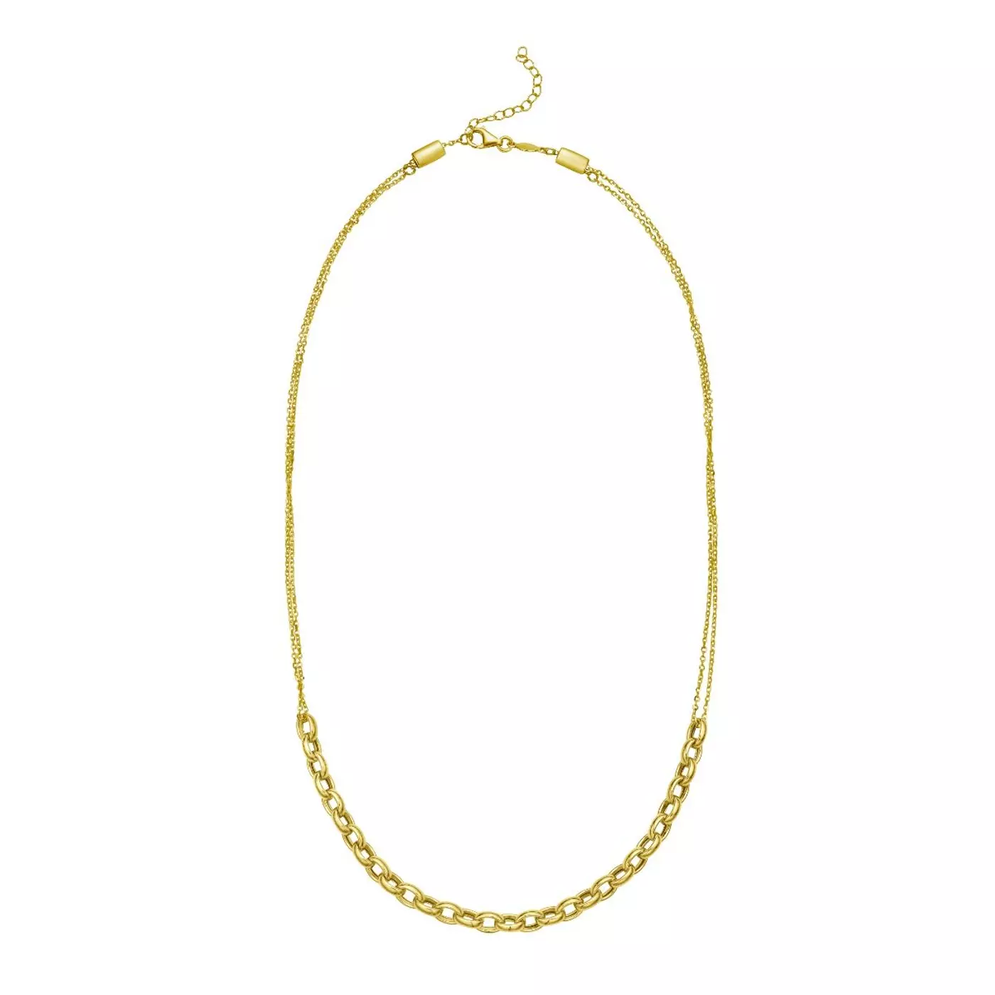 The Chain as the Statement 14K Yellow Gold Engagement Ring