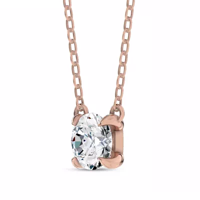 C-Prong Pavé Lab Diamond Pendant (½ ct. tw.) by Christian Siriano