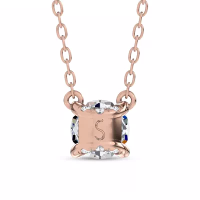 C-Prong Pavé Lab Diamond Pendant (½ ct. tw.) by Christian Siriano
