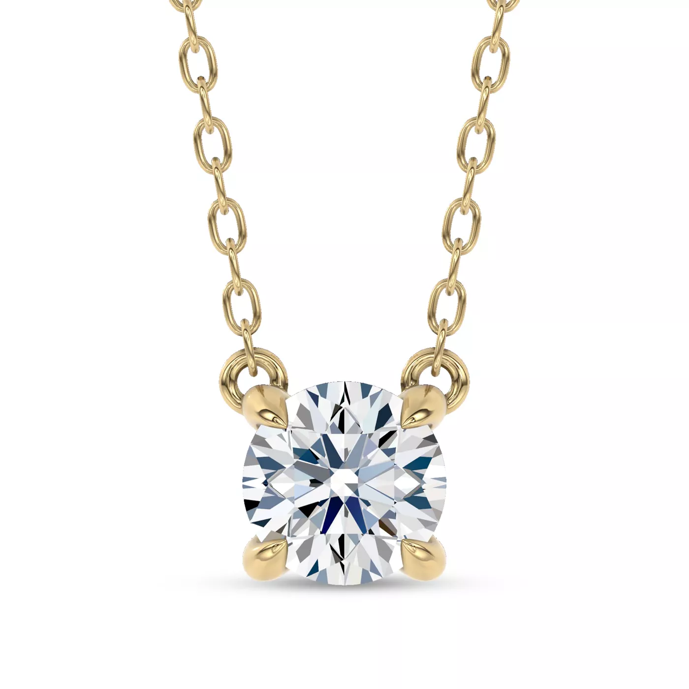 Diamond-First Design 14K Yellow Gold Engagement Ring