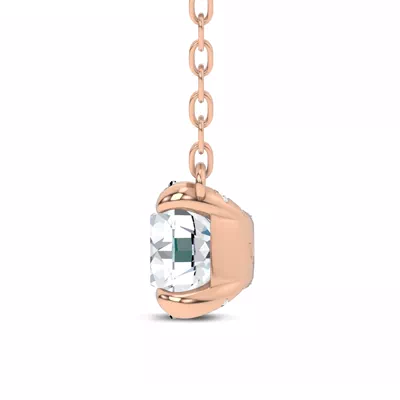 C-Prong Pavé Lab Diamond Pendant (1 ct. tw.) by Christian Siriano