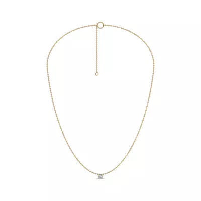 Bezel-Set Diamond Solitaire Necklace (0.25 ct.)