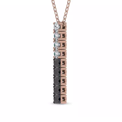Midnight Noir Lab Diamond Necklace by Christian Siriano
