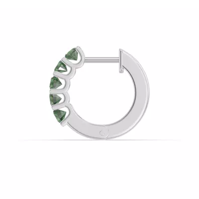 Emerald Huggie Earrings