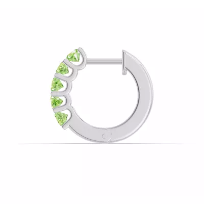 Peridot Huggie Earrings