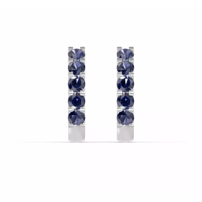 Sapphire Huggie Earrings