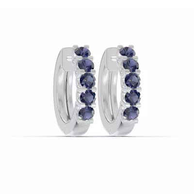 Sapphire Huggie Earrings