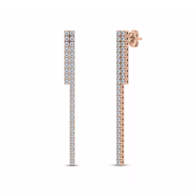 Ligne Duo Lab Diamond Drop Earrings