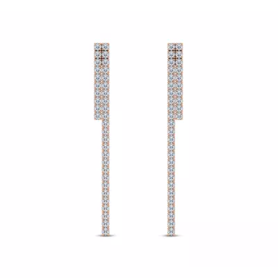 Ligne Duo Diamond Drop Earrings