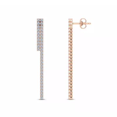 Ligne Duo Diamond Drop Earrings