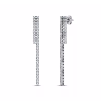 Ligne Duo Diamond Drop Earrings