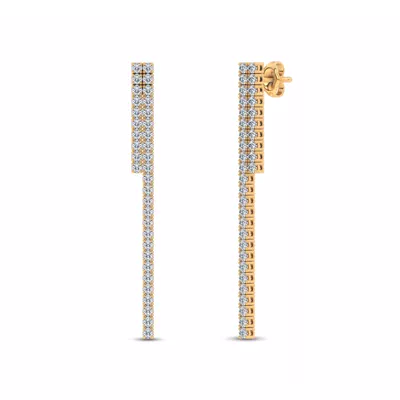 Ligne Duo Lab Diamond Drop Earrings