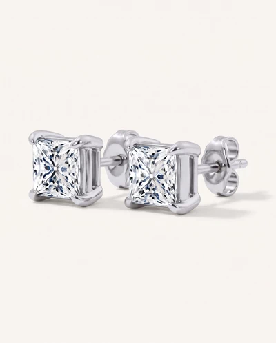Midnight Halo Princess Lab Stud Earrings (2 ct. tw.) by Christian Siriano