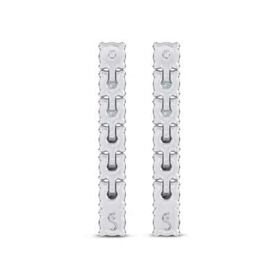 Midnight Noir Lab Diamond Drop Earrings by Christian Siriano