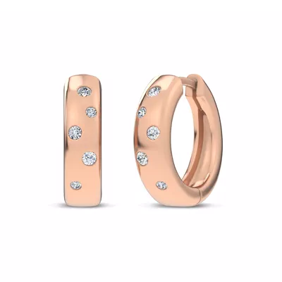 Lustra Lab Diamond Huggies