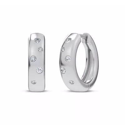 Lustra Lab Diamond Huggies