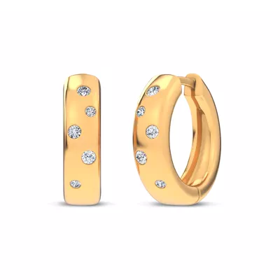 Lustra Lab Diamond Huggies
