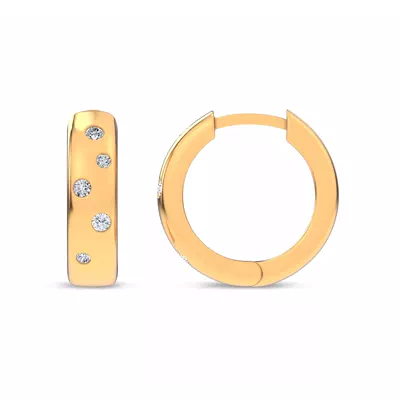 Lustra Lab Diamond Huggies