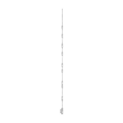 Oval Bezel Station Lab Diamond Halo Necklace (2.25 ct. tw.)