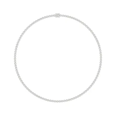 U-Prong Lab Diamond Tennis Necklace (11 ct. tw.)