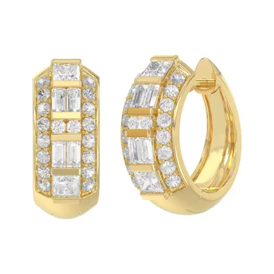 Mixed Shape Lab Diamond Hoop Earrings (1.00 ct. tw.)
