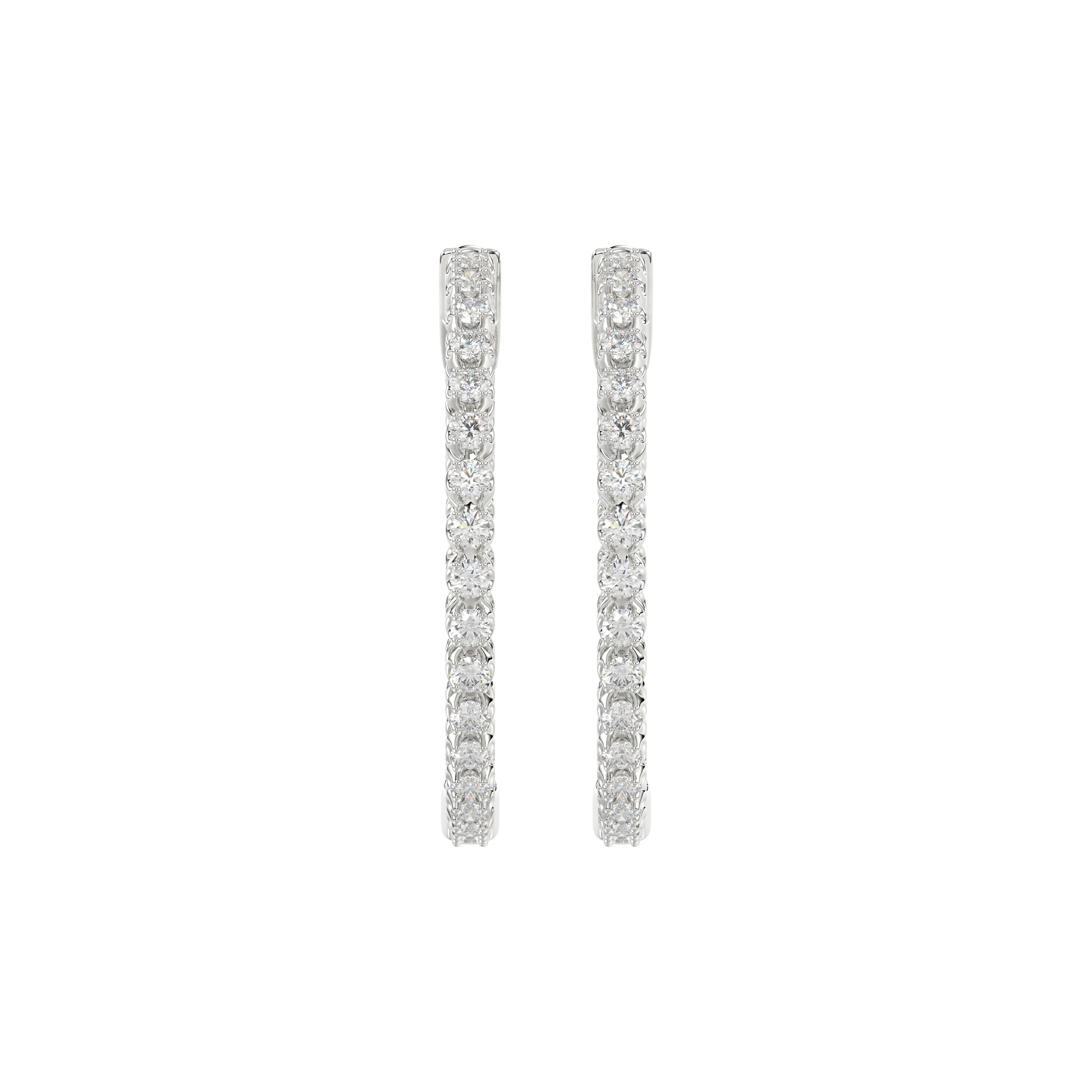 Inside-Out Lab Diamond Hoop Earrings (1 ct. tw., 31 mm)