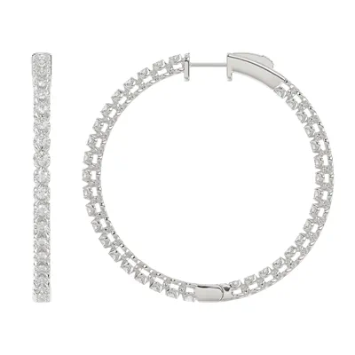 Inside-Out Lab Diamond Hoop Earrings (1.50 ct. tw., 40 mm)