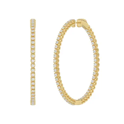Inside-Out Lab Diamond Hoop Earrings (2 ct. tw., 49 mm)