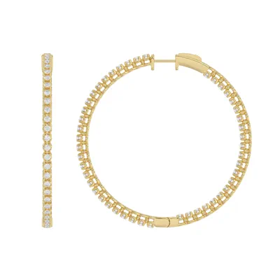 Inside-Out Lab Diamond Hoop Earrings (2 ct. tw., 49 mm)