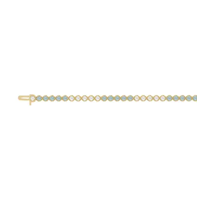 Blue & White Lab Diamond Tennis Bracelet (3 ct. tw.)