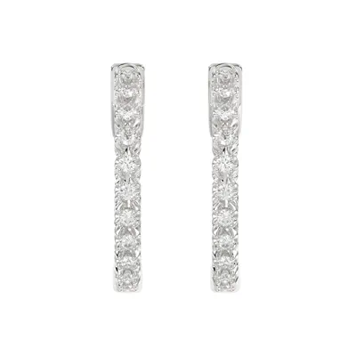 Inside-Out Lab Diamond Hoop Earrings (.50 ct. tw., 22 mm)
