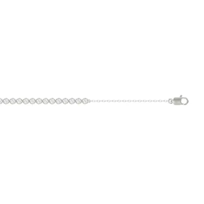 Lab Diamond Silver Tennis Chain Bracelet (1.50 ct. tw.)