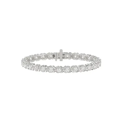XO Lab Diamond Silver Tennis Bracelet (3 ct. tw.)