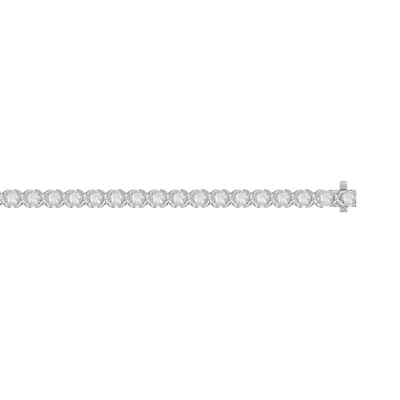 XO Lab Diamond Silver Tennis Bracelet (3 ct. tw.)