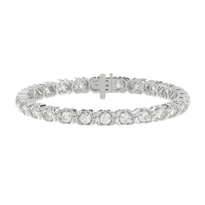 XO Lab Diamond Silver Tennis Bracelet (5 ct. tw.)