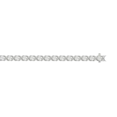XO Lab Diamond Silver Tennis Bracelet (7 ct. tw.)