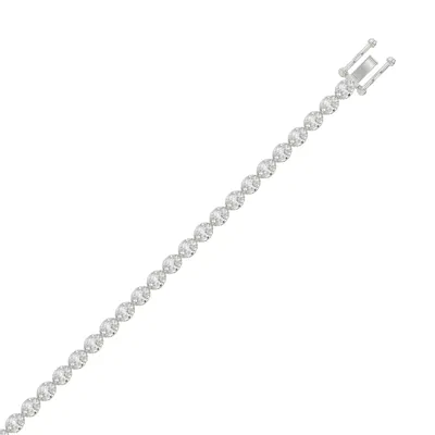 East-West Oval Lab Diamond Tennis Bracelet (4 ct. tw.)