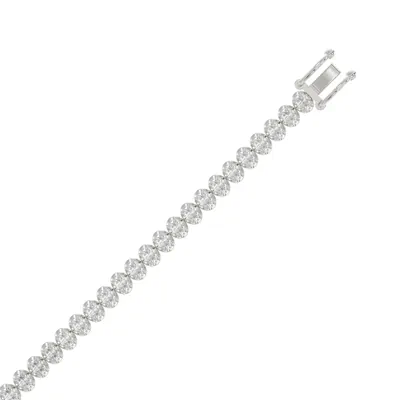 North-South Oval Lab Diamond Tennis Bracelet (5 ct. tw.)