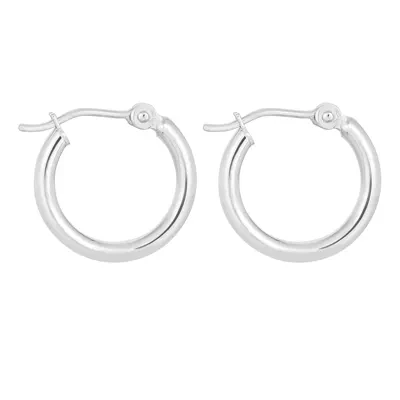 Classic Polished Gold Hoops (15mm)
