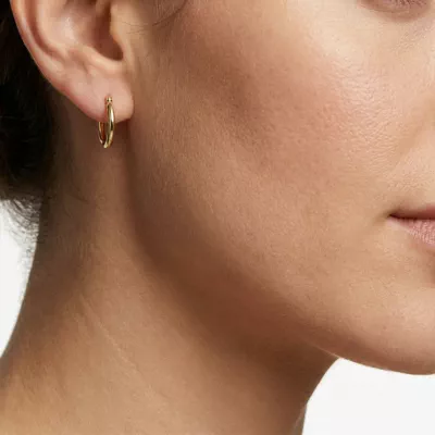 Classic Polished Gold Hoops (15mm)