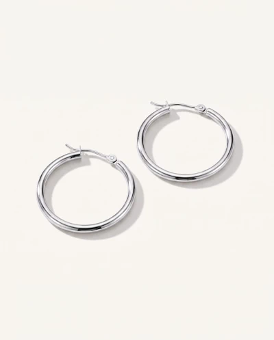 Classic Polished Gold Hoops (25mm)
