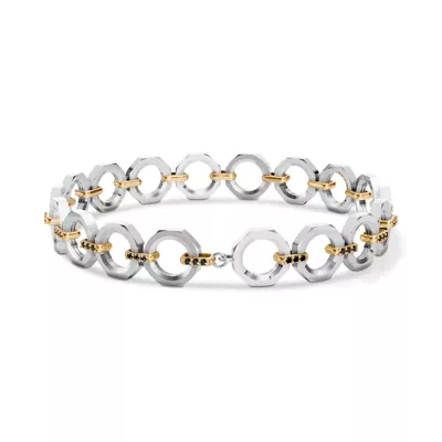 Hex Nut Two-Tone Link Bracelet by Off-White