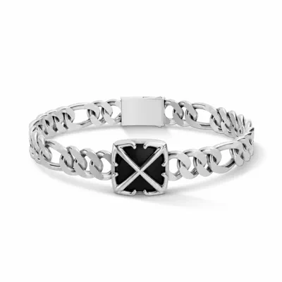 Double Arrow Onyx Curb Chain Bracelet by Off-White