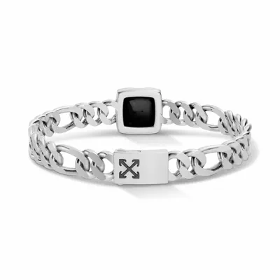 Double Arrow Onyx Curb Chain Bracelet by Off-White