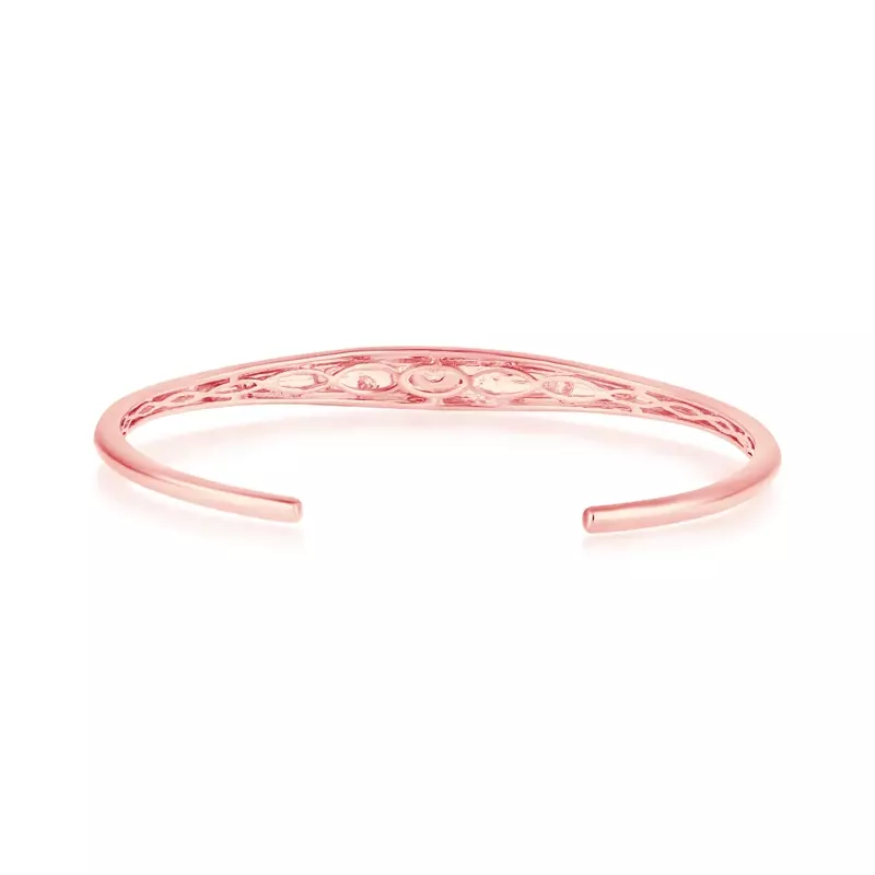 14K Rose Gold Orbit Diamond Bracelet